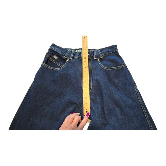 VTG Kikwear K. Lab Skater Jeans Mens 30 Blue Cargo Wide Leg Buckle Baggy Rare - Picture 14 of 16